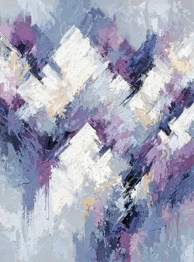 Плакат Фиолетовая абстракция №106