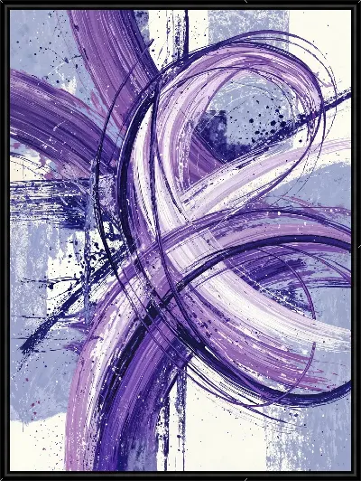 Картина Фиолетовая абстракция №108