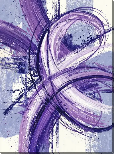 Картина маслом Фиолетовая абстракция №108