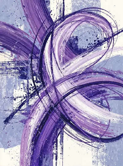 Плакат Фиолетовая абстракция №108