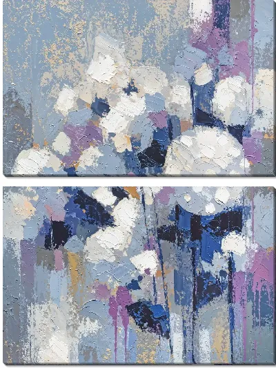 Модульная картина Фиолетовая абстракция №109