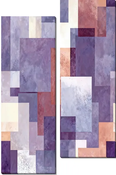 Модульная картина Фиолетовая абстракция №110
