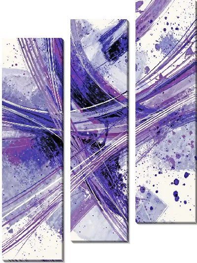 Модульная картина Фиолетовая абстракция №111
