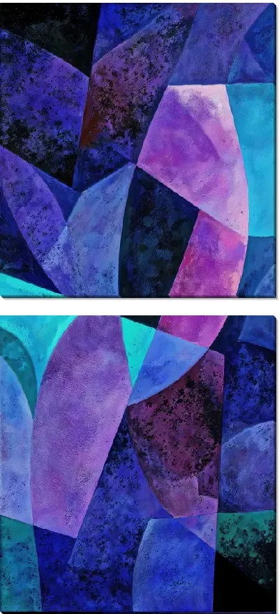 Модульная картина Фиолетовая абстракция №112