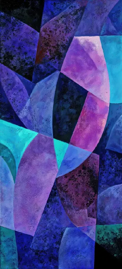 Плакат Фиолетовая абстракция №112