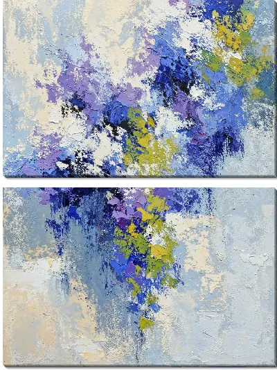 Модульная картина Фиолетовая абстракция №117