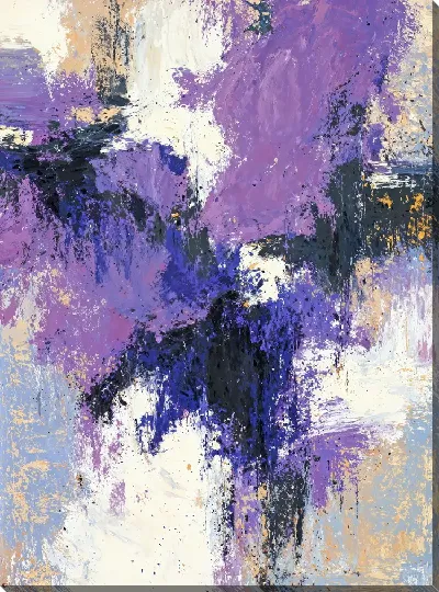 Картина маслом Фиолетовая абстракция №118