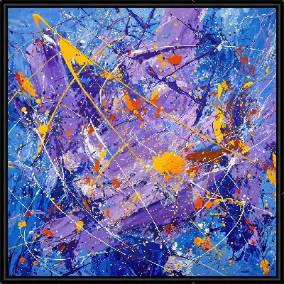 Картина Фиолетовая абстракция №120