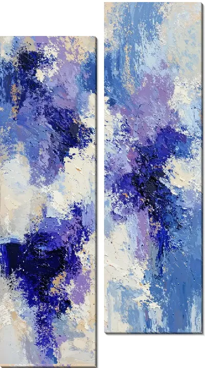 Модульная картина Фиолетовая абстракция №121