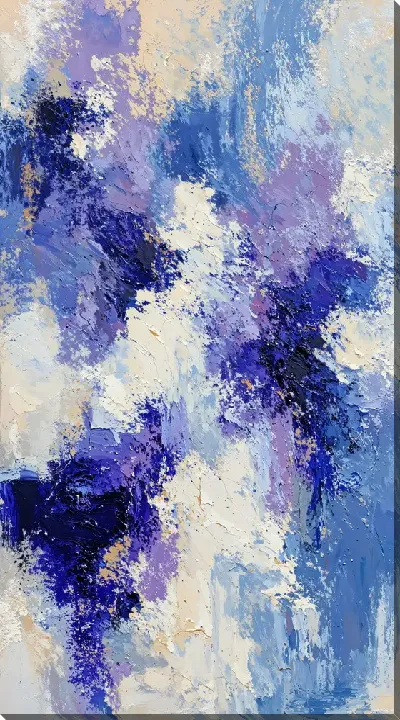 Картина маслом Фиолетовая абстракция №121