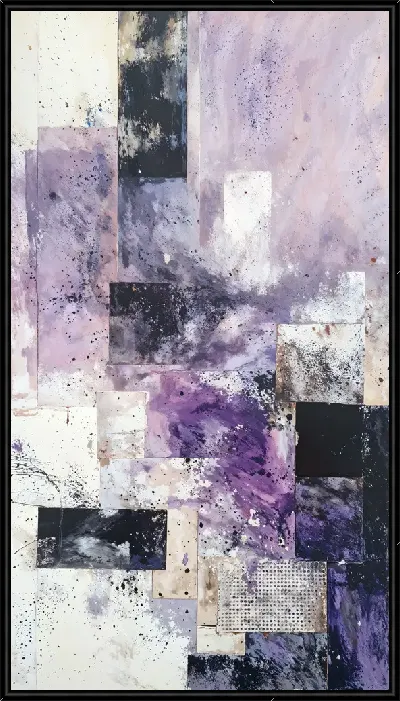 Картина Фиолетовая абстракция №122