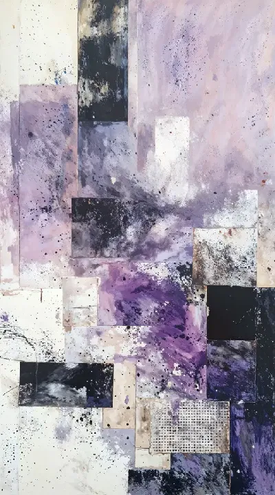 Плакат Фиолетовая абстракция №122