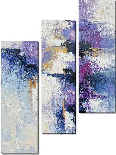 Модульная картина Фиолетовая абстракция №123