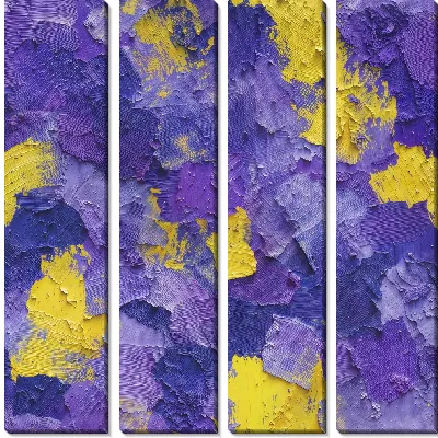 Модульная картина Фиолетовая абстракция №124