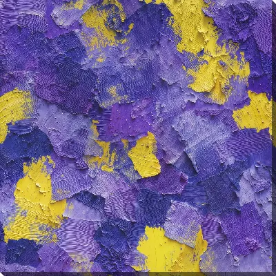 Картина маслом Фиолетовая абстракция №124