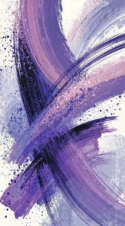 Плакат Фиолетовая абстракция №126