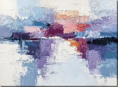 Картина маслом Фиолетовая абстракция №127