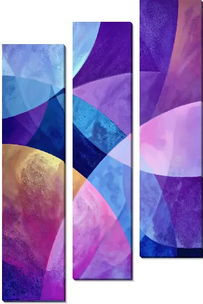 Модульная картина Фиолетовая абстракция №128