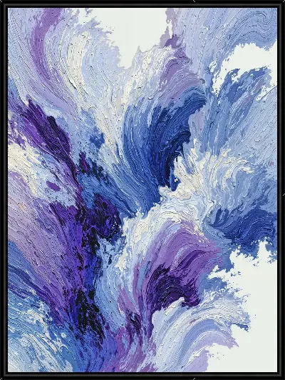 Картина Фиолетовая абстракция №129