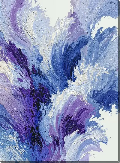 Картина маслом Фиолетовая абстракция №129