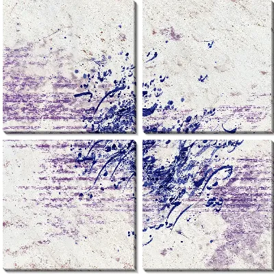 Модульная картина Фиолетовая абстракция №130