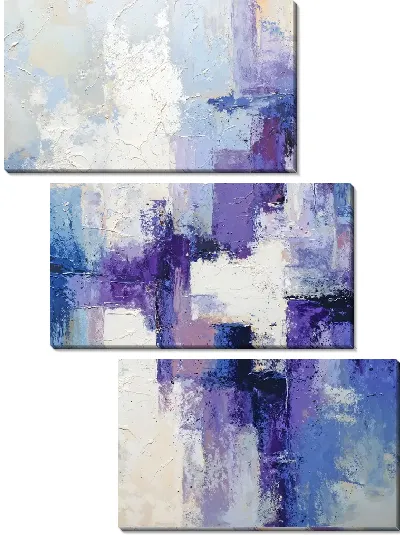 Модульная картина Фиолетовая абстракция №131