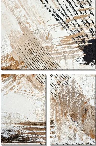 Модульная картина Коричневая абстракция №3