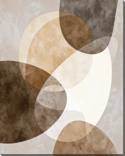 Постер Коричневая абстракция №4