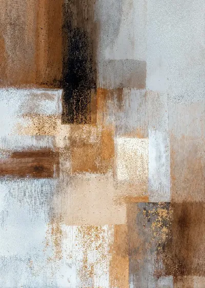 Плакат Коричневая абстракция №5