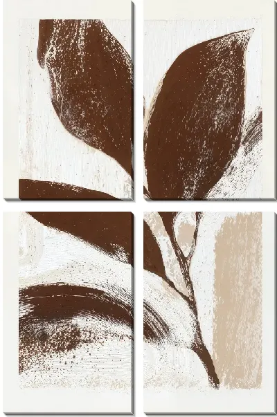 Модульная картина Коричневая абстракция №8