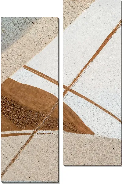 Модульная картина Коричневая абстракция №9