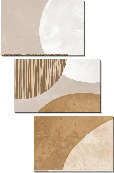 Модульная картина Коричневая абстракция №11