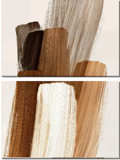 Модульная картина Коричневая абстракция №12