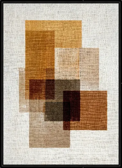 Картина Коричневая абстракция геометрия