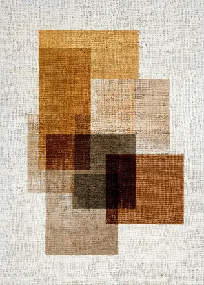 Плакат Коричневая абстракция геометрия