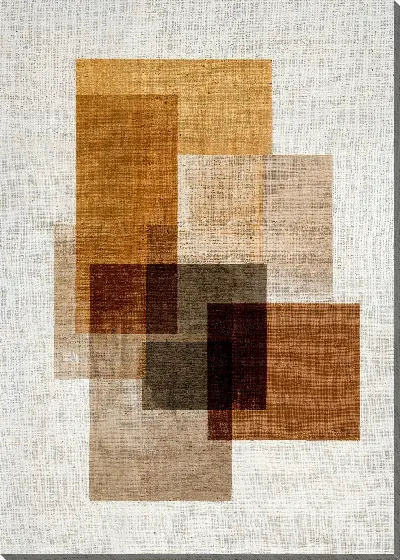 Постер Коричневая абстракция геометрия