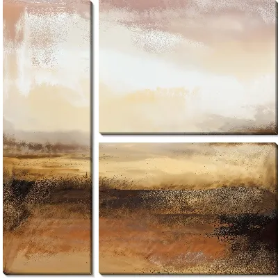 Модульная картина Коричневая абстракция №16