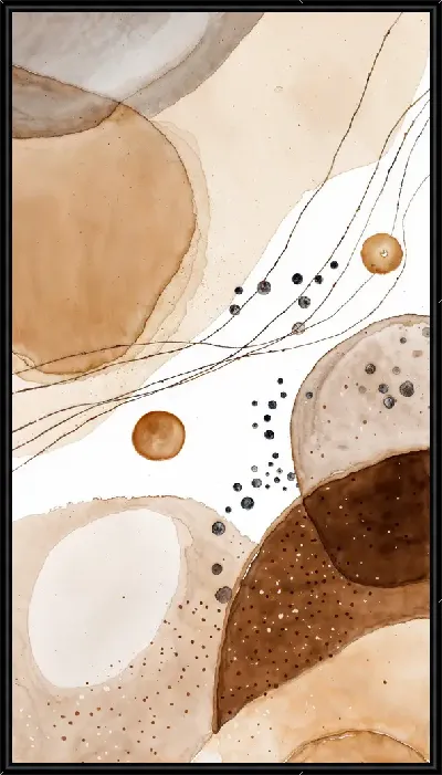 Картина Коричневая абстракция №18
