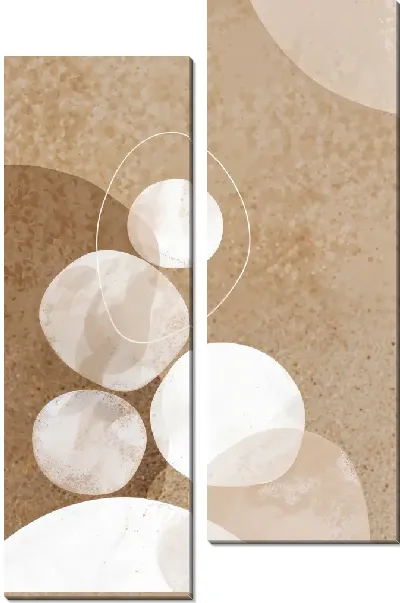 Модульная картина Коричневая абстракция №19