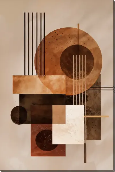 Картина маслом Коричневая абстракция №20