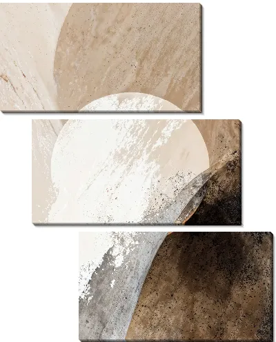 Модульная картина Коричневая абстракция №21