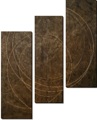 Модульная картина Коричневая абстракция №24