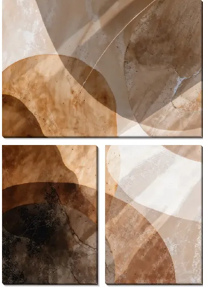 Модульная картина Коричневая абстракция №25