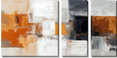 Модульная картина Коричневая абстракция №28