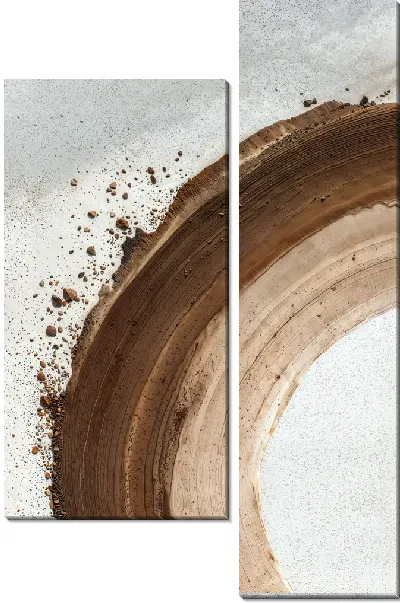 Модульная картина Коричневая абстракция №30