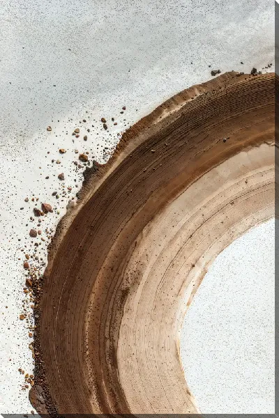 Постер Коричневая абстракция №30