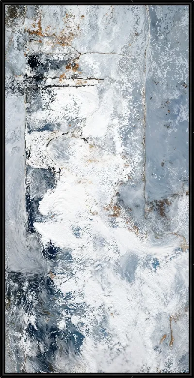 Картина Снег и лед на поверхности земли