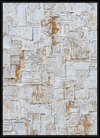 Картина Стена с текстурой бежевого и белого цвета