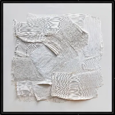 Картина Ткани разных форм и текстур на белом фоне