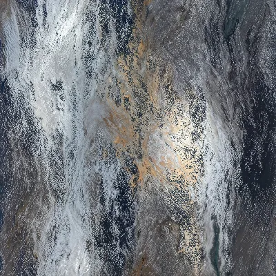 Плакат Место с облаками и водой на планете Земля